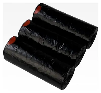 Produktbild von Müllbeutel 30L, Schwarze Müllbeutel mit Kordelzug, 102 Stück