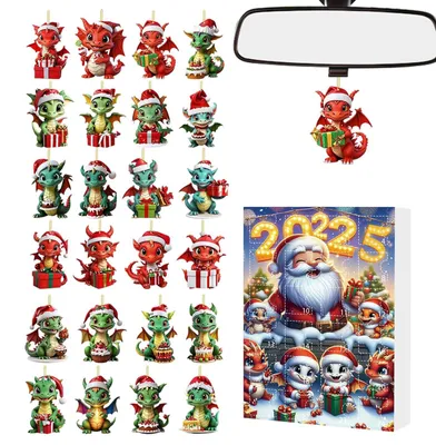 Obrázok produktu pre Adventný Kalendár Dinosaury 24 Dní Vianočné Prázdniny Dinosaury Odpočítavanie Model B