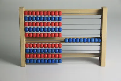 Produktbild von 100`er Rechenrahmen rot/blau, Abakus, student`s abacus, System