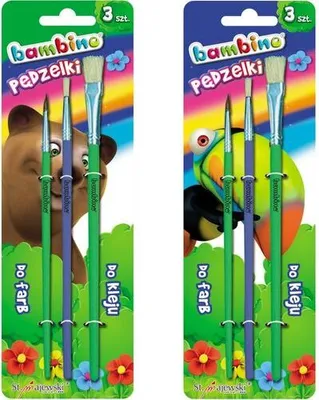 Produktbild von Bambino Mal- und Klebepinsel, 3 Stück