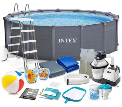 Produktbild von Gartenpool mit Paneelen, 478 x 124 cm, 18 in 1, INTEX 26384