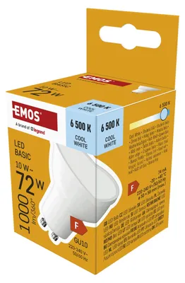 Produktbild von EMOS - LED Lampe Spot, 10 W Ersatz für 72 W Halogenlampe - MR16 Reflektorlampe m
