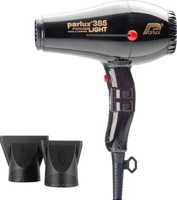 Produktbild von Parlux 385, 2200 h, 79 m³/h, Schwarz, Hängeschlaufe, 3 m, 2150 W