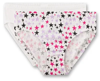 Immagine prodotto di Sanetta: slip da ragazza, colore beige, cotone | confezione da 2, biancheria intima per adolescenti