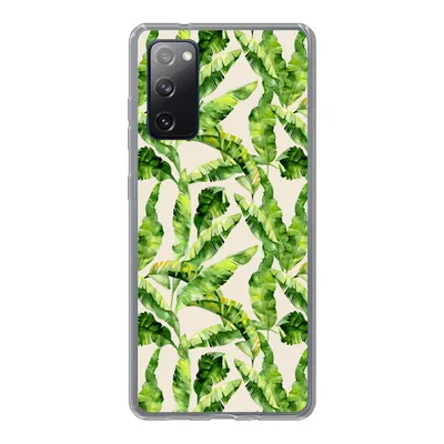 Produktbild von MuchoWow® Handyhülle Schutzhülle Hülle für Samsung Galaxy S20 FE Palmenblatt - Muster - Tropisch Silikon Softcase Handy Hülle - Abdeckung