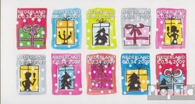 Produktbild von Briefmarken Niederlande 2009 Mi 2713-2722 Zehnerblock (kompl.Ausg.) postfrisch Dezembermarken