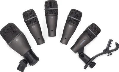 Produktbild von Samson DK705, Große Trommel, Kleine Trommel & Tom Tom, Mikrofon-Set, Schwarz, 5 Stück(e), Superkardioid, 50 - 16000 Hz