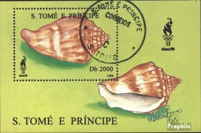 Produktbild von Briefmarken Sao Tome e Principe 1996 Mi Block350 (kompl.Ausg.) gestempelt Meeresschnecken