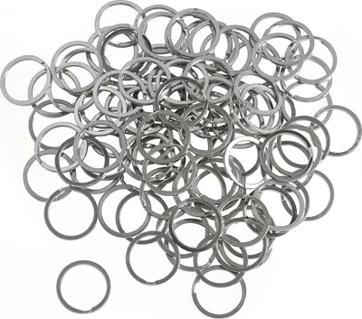Produktbild von VBS XXL Schlüsselspaltringe "Flach", Ø 28 mm, 100 Stück