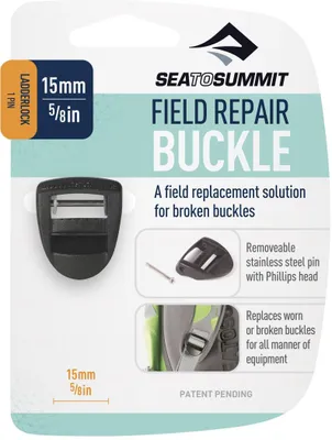 Produktbild von Sea to Summit Field Repair Buckle - 15mm Ladderlock 1 Pin Ersatzschnalle - schwarz schwarz