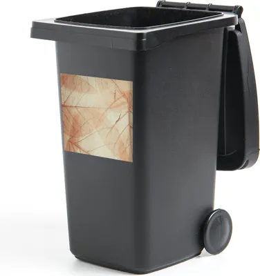 Produktbild von MuchoWow® Mülltonnenaufkleber Blätter - Natur - Rosa 40x40 cm - Abfall-Aufkleber - Container - für Abfallcontainer