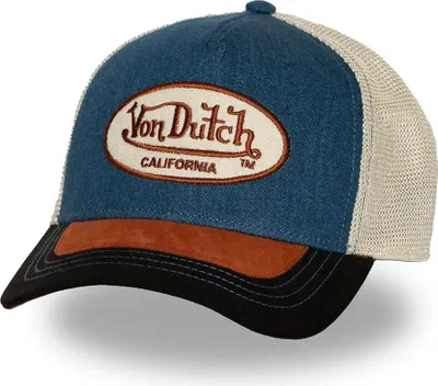 Produktbild von Von Dutch Originals Trucker Cap - CALIFORNIA SHIELD Denim