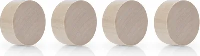 Produktbild von Magnetoplan Design Magnets Wood Series - Circle Ø30 - Birke - 4Stk