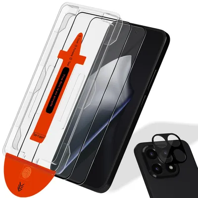 Zdjęcie produktu dla 2-pak Xiaomi 15T Szkło ochronne na ekran & 1-pak ochrona obiektywu - Szkło hartowane | [Automatyczna instalacja] - Bez bąbelków