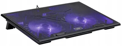Produktbild von MS Notebook-Kühlpad beleuchtet blau für 17 Zoll Laptops