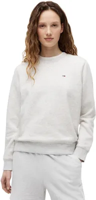 Immagine prodotto di Maglione da donna Tommy Jeans, girocollo, colore grigio (grigio melange)