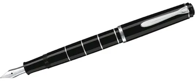 Produktbild von Pelikan Classic 215, Schwarz, Silber, Kartuschenfüllsystem, Harz, Edelstahl, Fettdruck, Beidhändig