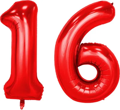 Immagine prodotto di Set palloncino in foil - Rosso/40 pollici - 1 + 6