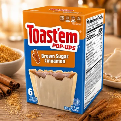 Image de Toast'em Pop-Ups Sucre brun Cannelle 288g