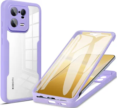 Immagine prodotto di Xiaomi 13 Pro Custodia protettiva, protezione dello schermo incorporata Custodia per cellulare con protezione completa a 360 gradi per Xiaomi 13 Pro Viola