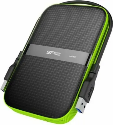 Image de SILICON POWER Armor A60 - Disque dur - 1 To - externe (portable) - 2,5" (6,4 cm) - USB3.0 - Noir (SP010TBPHDA60S3K)