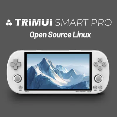 Immagine prodotto di Console portatile per videogiochi - Colore nero - 64 GB di memoria - Schermo IPS da 4,96 pollici - Sistema operativo Linux - Giochi retrò