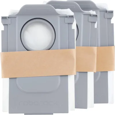 Produktbild von roborock Offizieller Staubbeutel, kompatibel mit den Saugrobotermodellen: Saros Serie/S Serie/Qrevo Curv Serie/Qrevo Serie/QV Serie, Zubehör für Saugroboter, 3 Stück