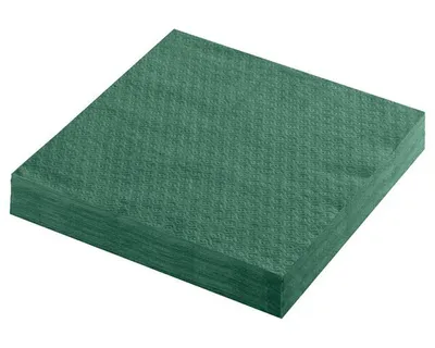 Produktbild von 1000x Servietten Prägeservietten 1-lagig 33 x 33 cm dunkelgrün