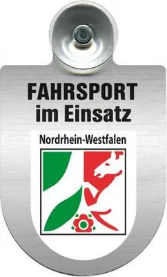 Produktbild von Einsatzschild Windschutzscheibe incl. Saugnapf - Fahrsport im Einsatz - 309477 - incl. Regionen nach Wahl Color - Region Nordrhein-Westfalen