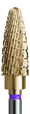 Produktbild von Fräser aus Hartmetall für Hybrid- und Gel-Systeme mit Goldbeschichtung – für eine schonende Bearbeitung