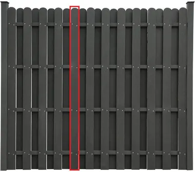 Obrázek produktu pro Home Deluxe - WPC plot VISTA - náhradní panel I ochrana soukromí větrný štít ochrana proti slunci