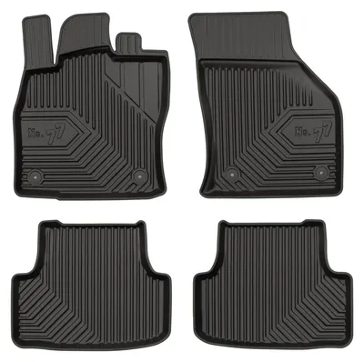 Image de Tapis de sol en caoutchouc pour Volkswagen Golf VII 2012-2020 – 4 pièces, noirs, sur mesure