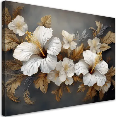 Immagine prodotto di Quadro su tela, Fiore di ibisco naturale - 60x40