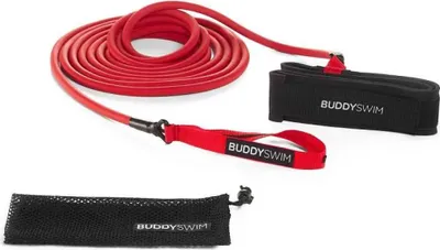 Produktbild von Buddyswim Langer Schwimmgürtel Für Geschwindigkeitstraining Rot 6.2-18.6 m Rot 6.2-18.6 m