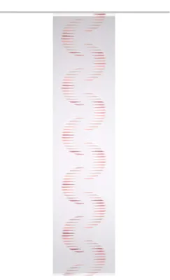 Schuifgordijn Linnenvoile, rot, 175x60 cm, 8 Stück