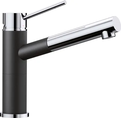 Produktbild von BLANCO ALTA-S Compact Armatur / Anthrazit/Chrom / Zugauslauf / Hochdruck