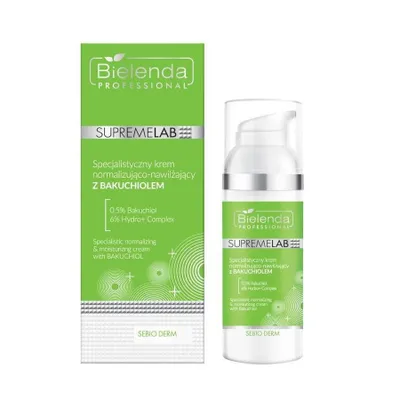 Obrázok produktu pre Bielenda SupremeLab Specjalistyczny Krem normalizująco-nawilżający z bakuchiolem, 50 ml