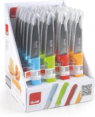 Image de Lot 4 Couteaux Cuisine Ibili Set 4 Lames Polyvalentes 20cm - Ibili