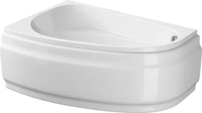 Zdjęcie produktu dla Wanna CERSANIT - Asymetryczna ORISA 150X95 cm LEWA z cokołem, zestawem odpływowym i nóżkami