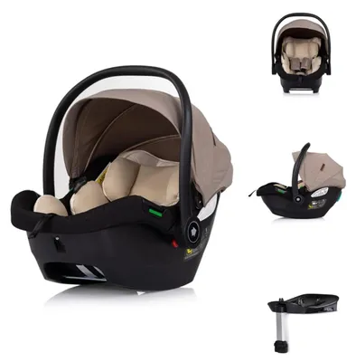Produktbild von Chipolino Set Babyschale Isofix-Station Duo Smart i-Size verstellbare Kopfstütze braun