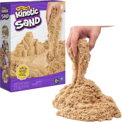 Produktbild von Kinetic Sand Naturbraun, 2,5 kg, Kinetischer Sand für Kinder, 3 Jahr(e), Nicht toxisch, Braun