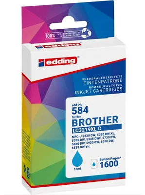 Immagine prodotto di Cartuccia per stampante sostitutiva di Brother LC3219XLC ciano