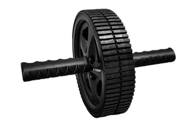 Produktbild von Hulser Bauchroller mit Kniematte - Ab Wheel für Core Training & Sixpack - Bauchmuskeltrainer mit Doppelrad - Bauchtrainer
