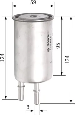 Produktbild von Kraftstofffilter BOSCH F 026 403 771 für VOLVO XC60 (156) Leitungsfilter