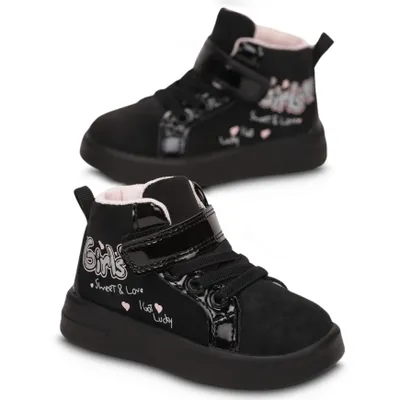 Produktbild von Kinder Schuh, Jungen Mädchen Winterstiefel Warm Stiefeletten Semi Schwarz Gr.20