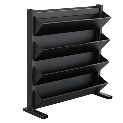 Produktbild von Premium Vertikalbeet Metall 4 Ebenen Schwarz Hochbeet Kräuterbeet Kaskadenbeet 95x100 cm
