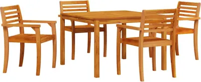 Immagine prodotto di vidaXL Set da pranzo da giardino 5 pezzi marrone in legno massiccio di acacia