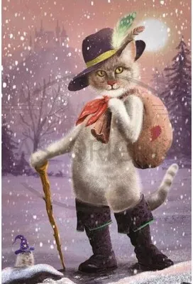 Image de Calendrier de l'Avent « Le Chat botté » avec des illustrations de contes