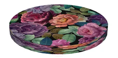 Obrázok produktu pre Bertoni RING, Okrúhly vankúš na stoličku, Dekoratívny nepremokavý vankúš so vzorom, 40 cm x 4 cm Enigma