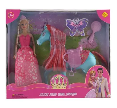 Immagine prodotto di Toytoytoy bambola giocattolo principessa e unicorno 29 cm 8209